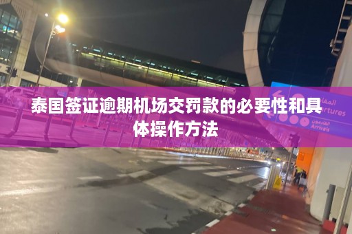 泰国签证逾期机场交罚款的必要性和具体操作方法  第1张