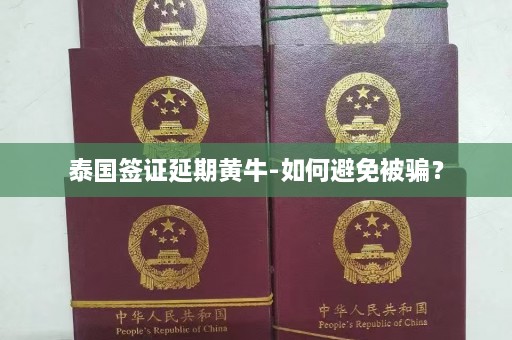 泰国签证延期黄牛-如何避免被骗？  第1张