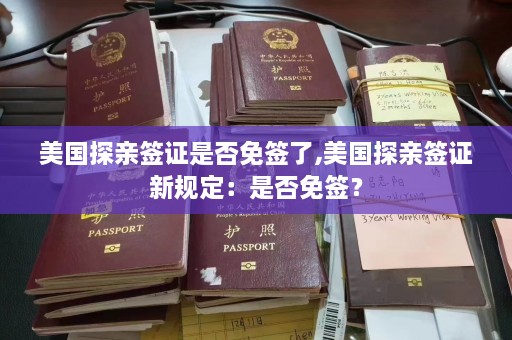 美国探亲签证是否免签了,美国探亲签证新规定：是否免签？  第1张