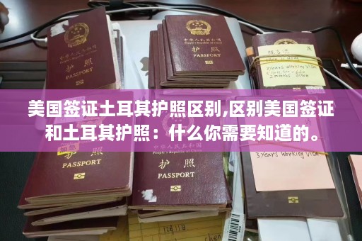 美国签证土耳其护照区别,区别美国签证和土耳其护照：什么你需要知道的。  第1张