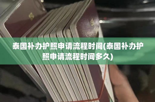 泰国补办护照申请流程时间(泰国补办护照申请流程时间多久)  第1张