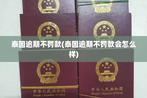 泰国逾期不罚款(泰国逾期不罚款会怎么样)