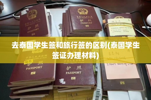 去泰国学生签和旅行签的区别(泰国学生签证办理材料)  第1张