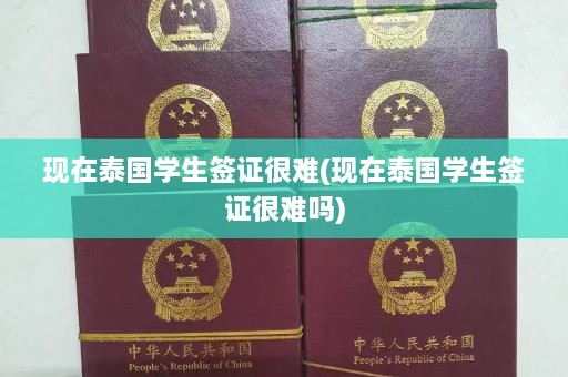 现在泰国学生签证很难(现在泰国学生签证很难吗)