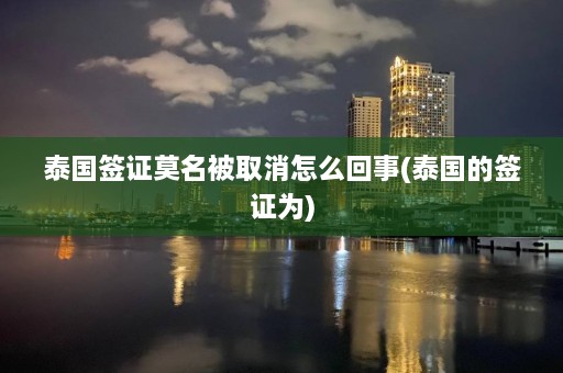 泰国签证莫名被取消怎么回事(泰国的签证为)  第1张