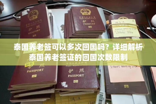 泰国养老签可以多次回国吗？详细解析泰国养老签证的回国次数限制  第1张