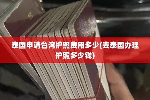 泰国申请台湾护照费用多少(去泰国办理护照多少钱)  第1张