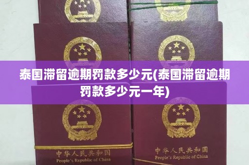 泰国滞留逾期罚款多少元(泰国滞留逾期罚款多少元一年)  第1张