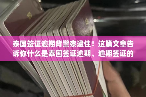 泰国签证逾期背警察逮住！这篇文章告诉你什么是泰国签证逾期、逾期签证的后果以及警察是如何处理的！  第1张