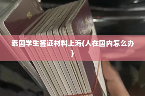 泰国学生签证材料上海(人在国内怎么办)  第1张