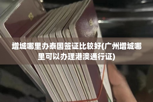 增城哪里办泰国签证比较好(广州增城哪里可以办理港澳通行证)  第1张