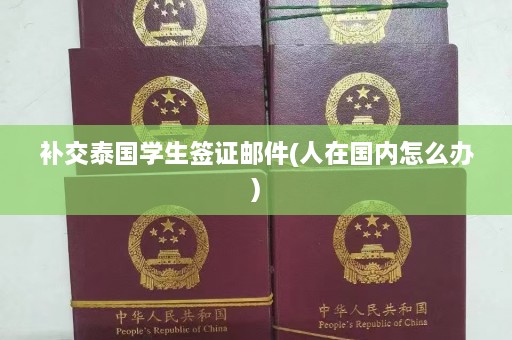 补交泰国学生签证邮件(人在国内怎么办)