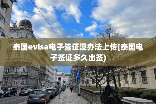 泰国evisa电子签证没办法上传(泰国电子签证多久出签)  第1张