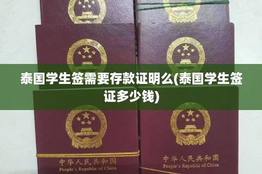 泰国学生签需要存款证明么(泰国学生签证多少钱)