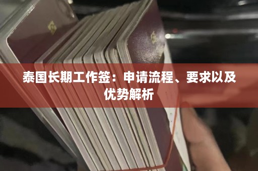 泰国长期工作签：申请流程、要求以及优势解析  第1张