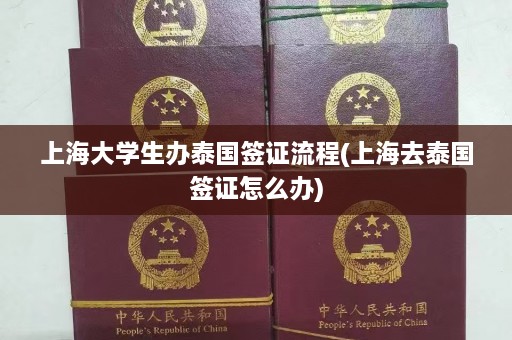 上海大学生办泰国签证流程(上海去泰国签证怎么办)  第1张