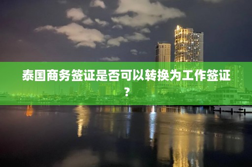 泰国商务签证是否可以转换为工作签证？  第1张