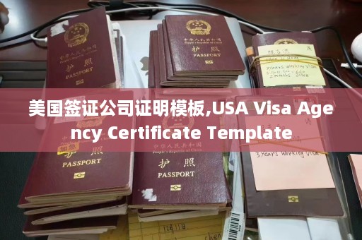 美国签证公司证明模板,USA Visa Agency Certificate Template