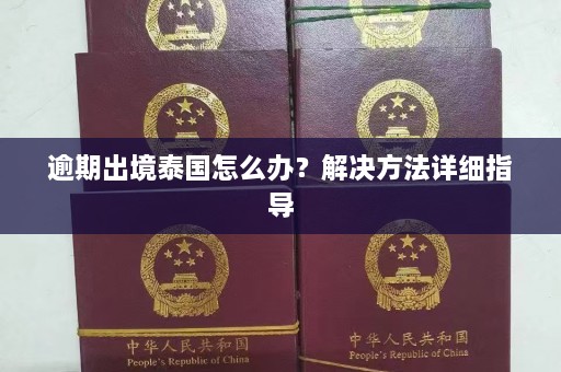 逾期出境泰国怎么办？解决方法详细指导  第1张