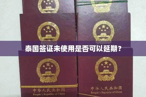 泰国签证未使用是否可以延期？