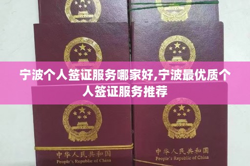 宁波个人签证服务哪家好,宁波更优质个人签证服务推荐  第1张