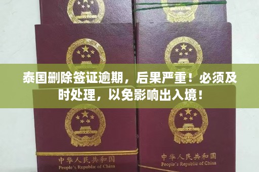 泰国删除签证逾期，后果严重！必须及时处理，以免影响出入境！  第1张