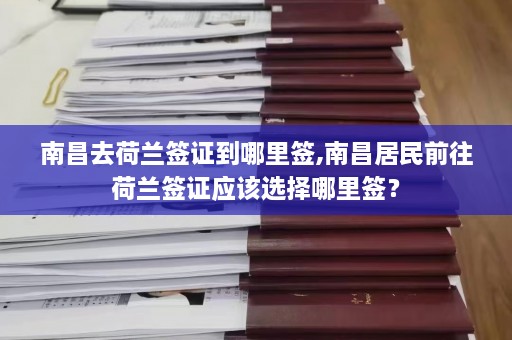 南昌去荷兰签证到哪里签,南昌居民前往荷兰签证应该选择哪里签？  第1张