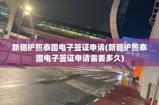 新疆护照泰国电子签证申请(新疆护照泰国电子签证申请需要多久)  第1张