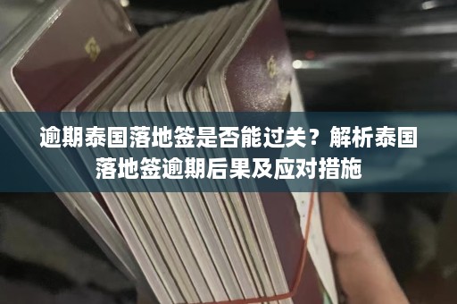 逾期泰国落地签是否能过关？解析泰国落地签逾期后果及应对措施  第1张