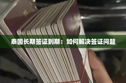 泰国长期签证到期：如何解决签证问题  第1张