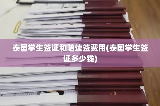 泰国学生签证和陪读签费用(泰国学生签证多少钱)