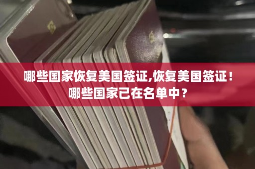 哪些国家恢复美国签证,恢复美国签证！哪些国家已在名单中？