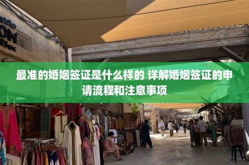 最准的婚姻签证是什么样的 详解婚姻签证的申请流程和注意事项