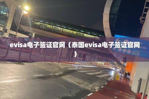 evisa电子签证官网（泰国evisa电子签证官网）