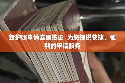 新护照申请泰国签证  为您提供快捷、便利的申请服务 第1张