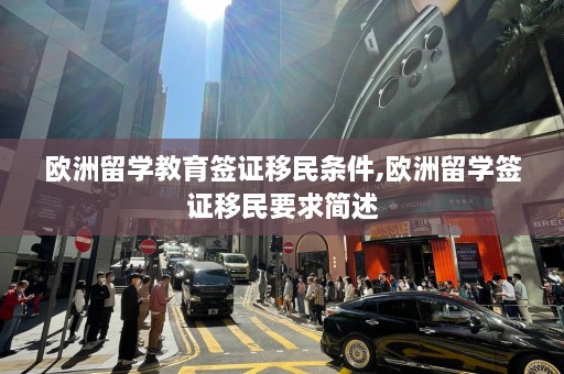 欧洲留学教育签证移民条件,欧洲留学签证移民要求简述