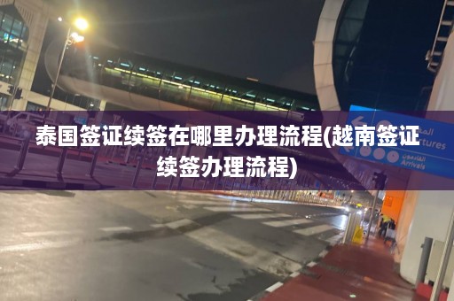 泰国签证续签在哪里办理流程(越南签证续签办理流程)  第1张