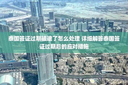 泰国签证过期被逮了怎么处理 详细解答泰国签证过期后的应对措施