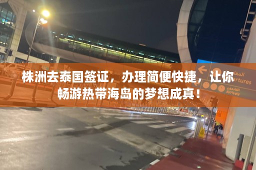 株洲去泰国签证，办理简便快捷，让你畅游热带海岛的梦想成真！  第1张