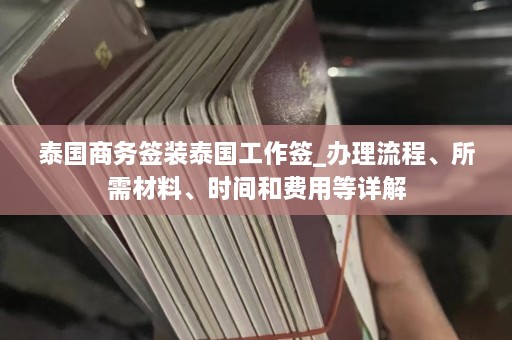 泰国商务签装泰国工作签_办理流程、所需材料、时间和费用等详解