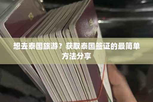 想去泰国旅游？获取泰国签证的最简单方法分享  第1张