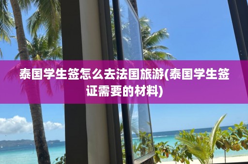 泰国学生签怎么去法国旅游(泰国学生签证需要的材料)