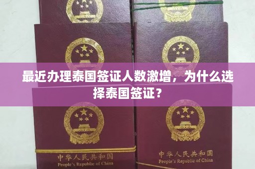 最近办理泰国签证人数激增，为什么选择泰国签证？  第1张