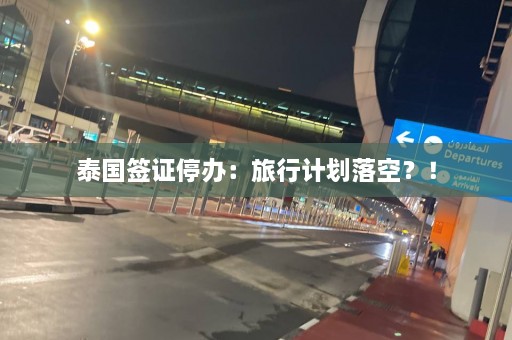 泰国签证停办：旅行计划落空？！  第1张