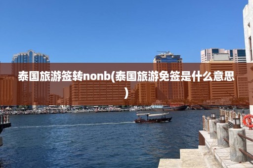 泰国旅游签转nonb(泰国旅游免签是什么意思)