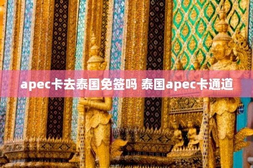 apec卡去泰国免签吗 泰国apec卡通道