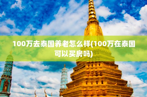 100万去泰国养老怎么样(100万在泰国可以买房吗)