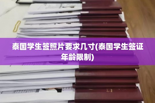 泰国学生签照片要求几寸(泰国学生签证年龄限制)  第1张