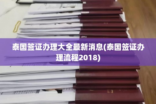 泰国签证办理大全最新消息(泰国签证办理流程2018)  第1张