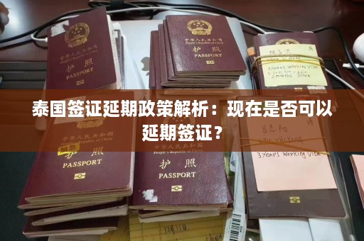 泰国签证延期政策解析：现在是否可以延期签证？  第1张